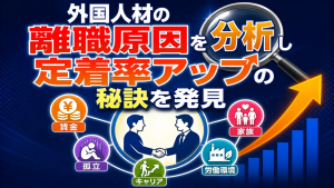 外国人材の離職原因を分析し定着率アップの秘訣を発見