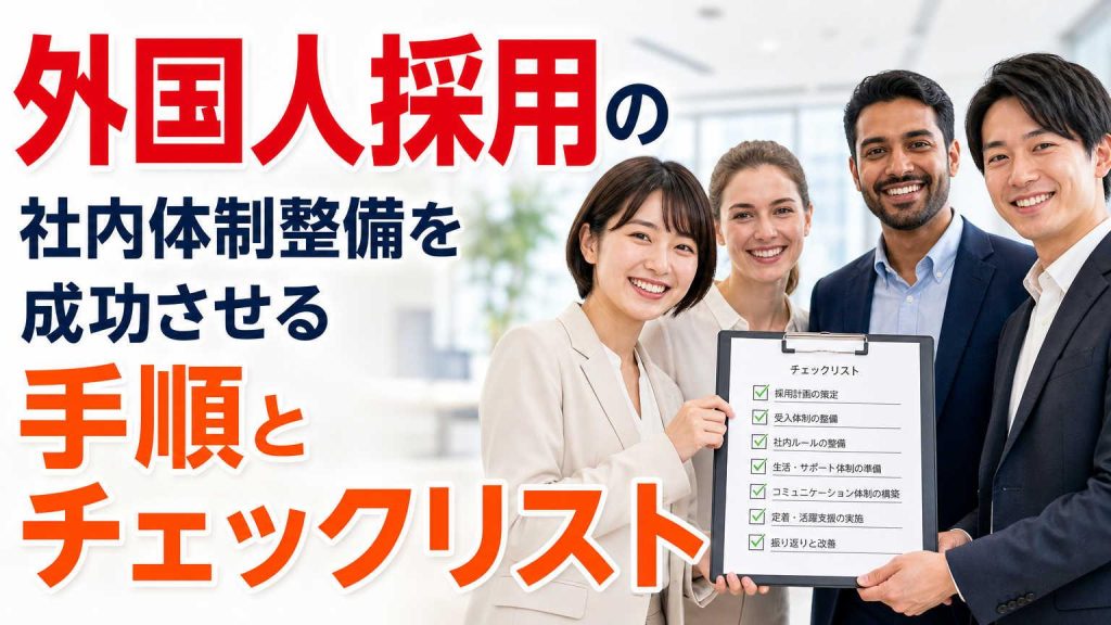 外国人採用の社内体制整備を成功させる手順とチェックリスト