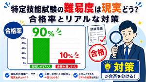 特定技能試験の難易度は現実どう?合格率とリアルな対策