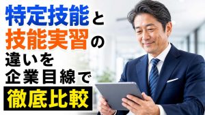 特定技能と技能実習の違いを企業目線で徹底比較