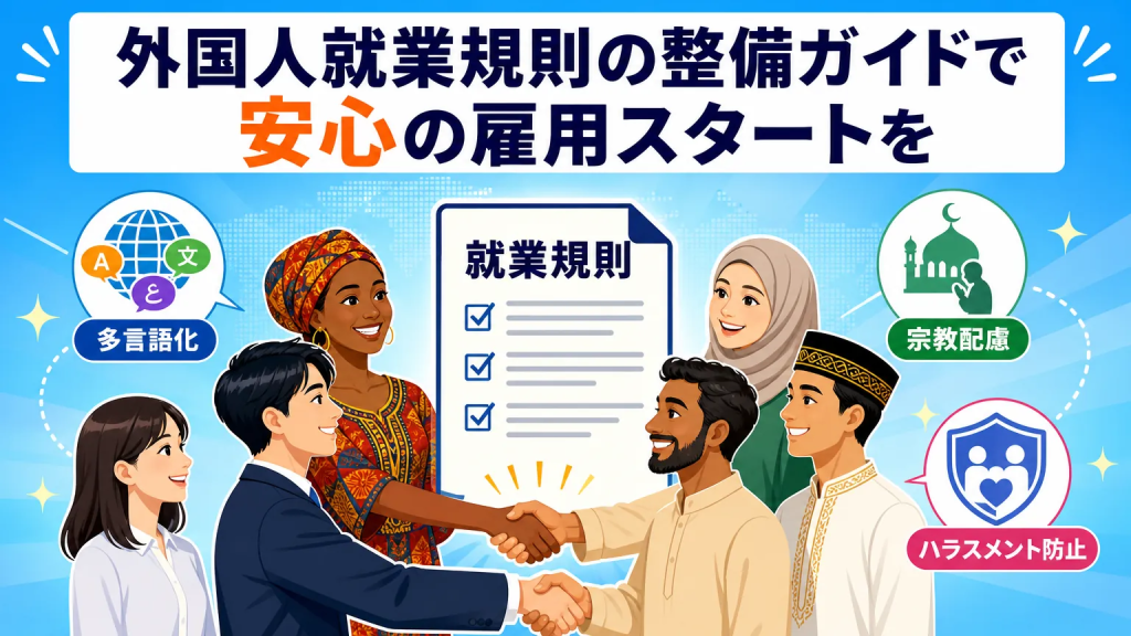 外国人就業規則の整備ガイドで安心の雇用スタートを