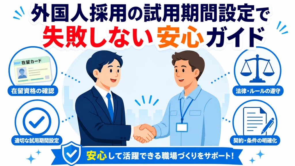 外国人採用の試用期間設定で失敗しない安心ガイド