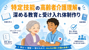特定技能の高齢者介護理解を深める教育と受け入れ体制作り