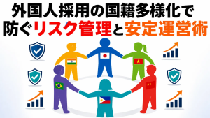 外国人採用の国籍多様化で防ぐリスク管理と安定運営術