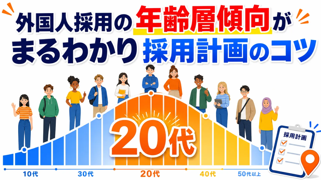外国人採用の年齢層傾向がまるわかり採用計画のコツ