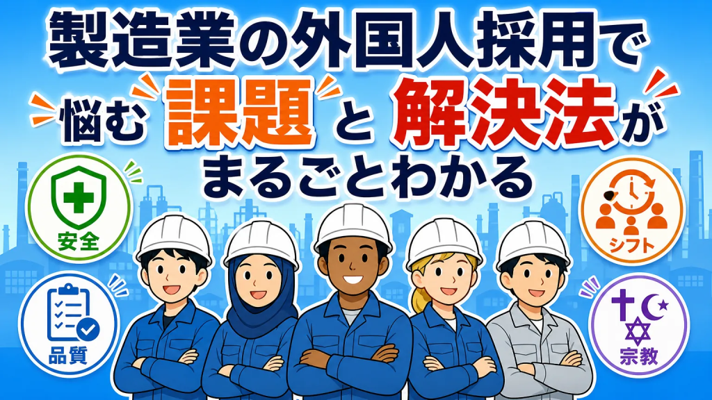 製造業の外国人採用で悩む課題と解決法がまるごとわかる