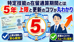特定技能の在留通算期間とは上限と更新のコツが丸わかり