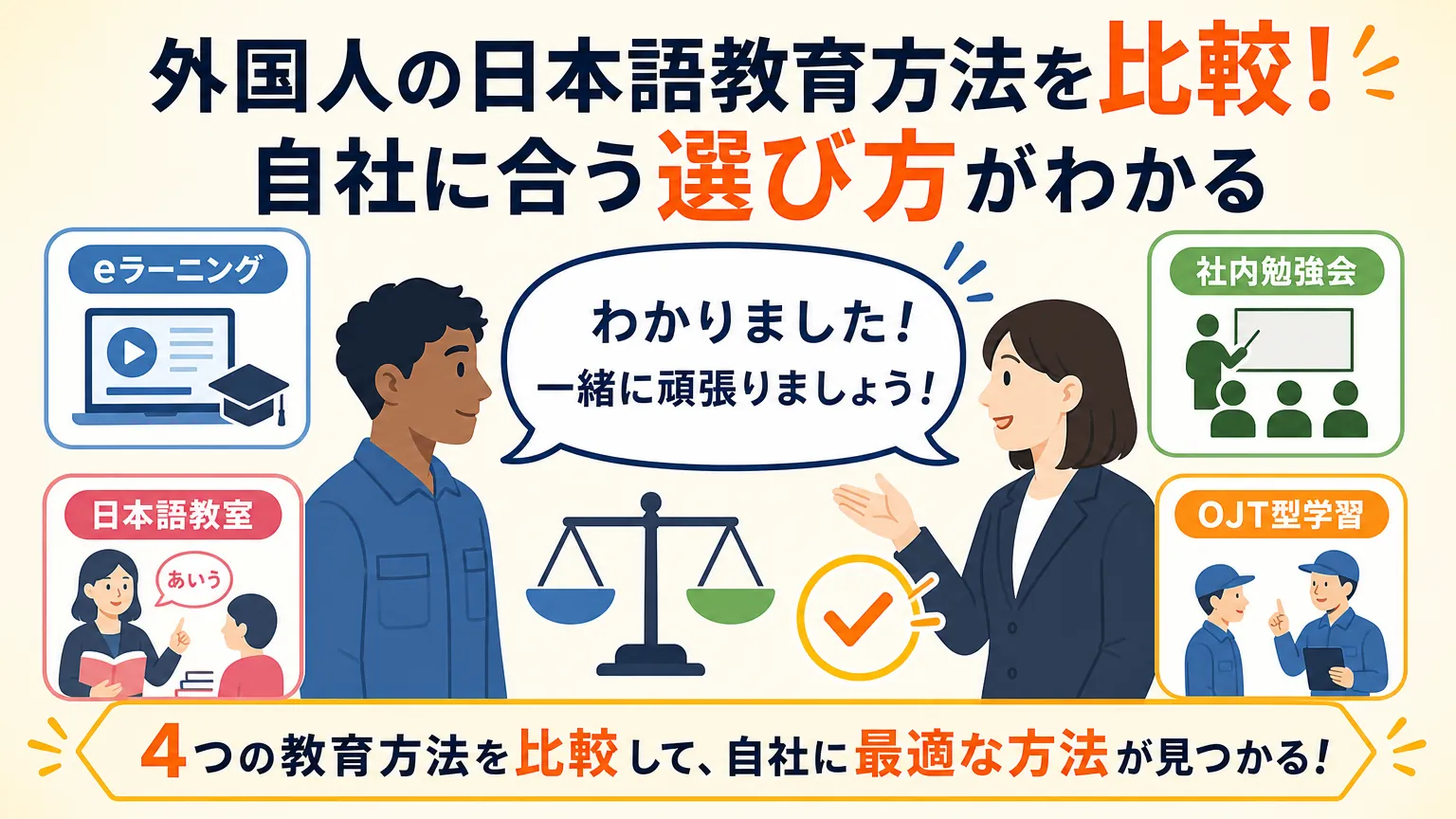 外国人の日本語教育方法を比較!自社に合う選び方がわかる