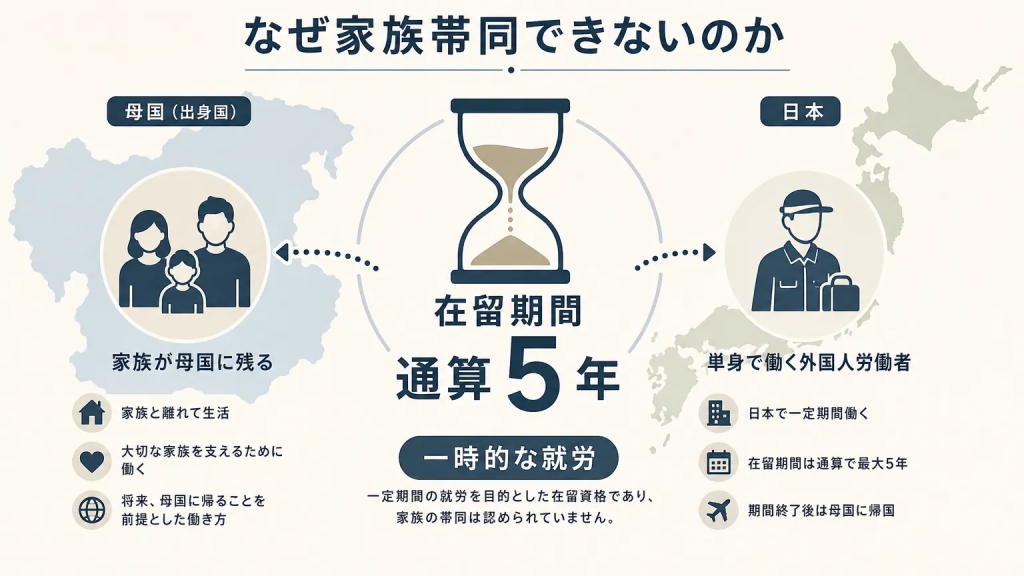 特定技能1号で家族帯同が認められない理由