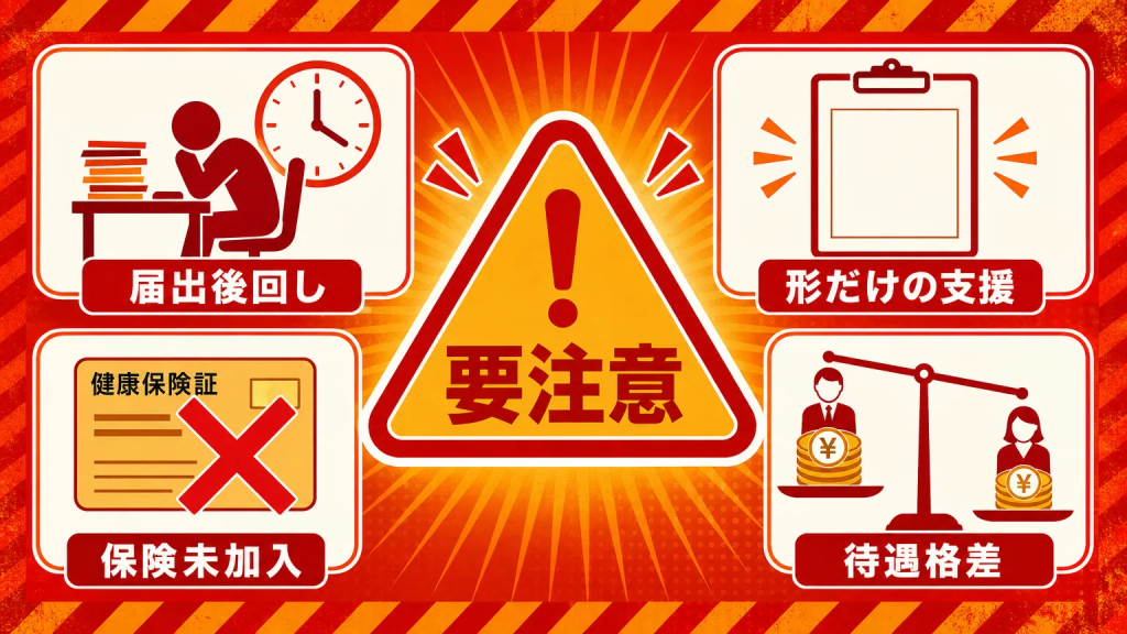 不許可になりやすい会社の特徴
