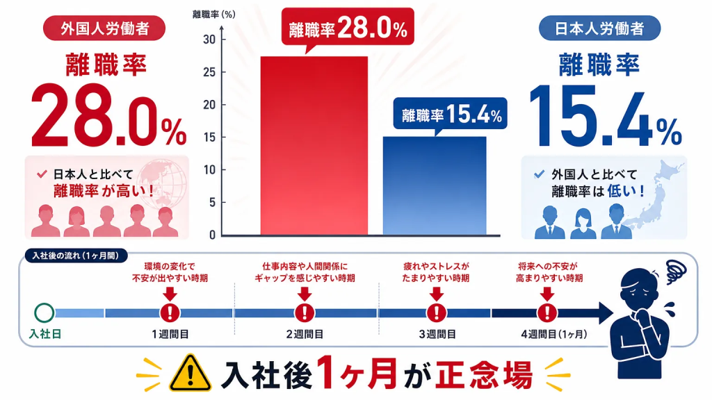 なぜ外国人採用にはオンボーディング設計が必要なのか
