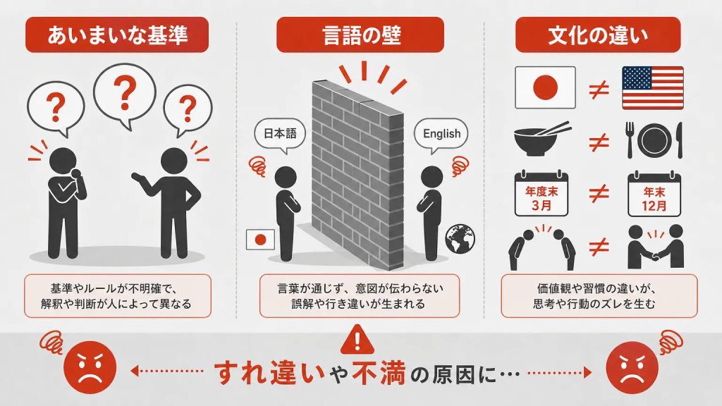なぜ既存の評価制度が外国人従業員に合わないのか