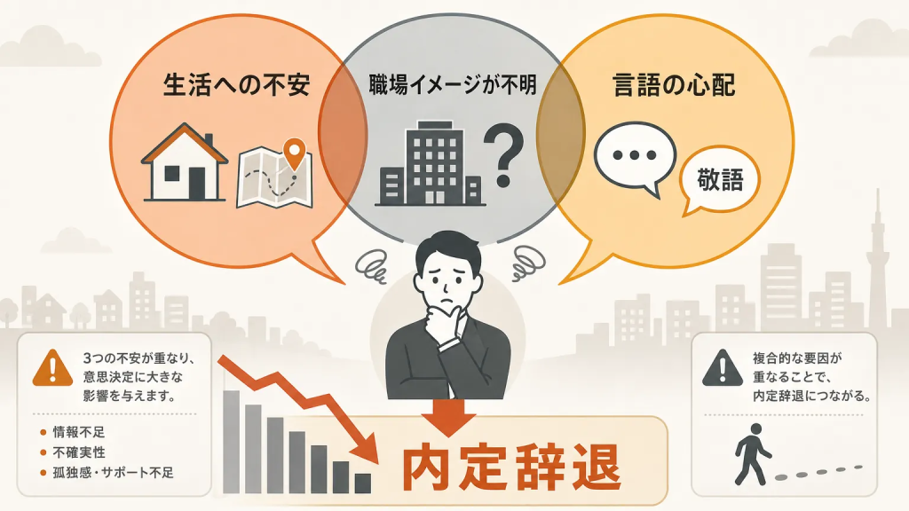 国内外国人材の内定辞退が起きやすい理由とは
