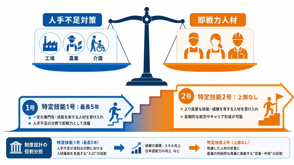 なぜ特定技能1号に5年という上限が設けられているのか