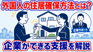 外国人の住居確保方法とは？企業ができる支援を解説