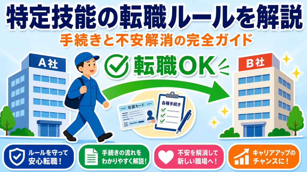 特定技能の転職ルールを解説 手続きと不安解消の完全ガイド