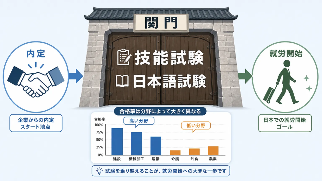 特定技能試験の難易度と合格率｜採用担当者が知っておくべき現実
