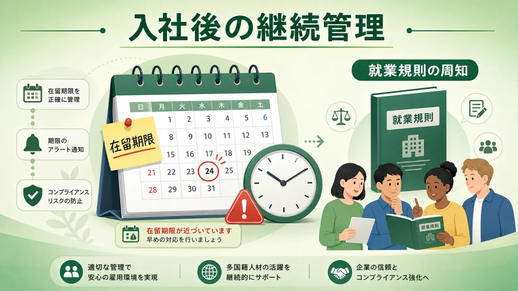 ステップ3:入社後にやること|継続的な管理のポイント