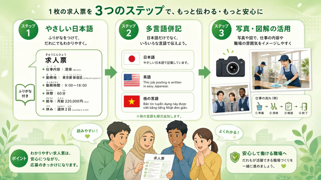日本語が得意でない求職者にも伝わる書き方のコツ