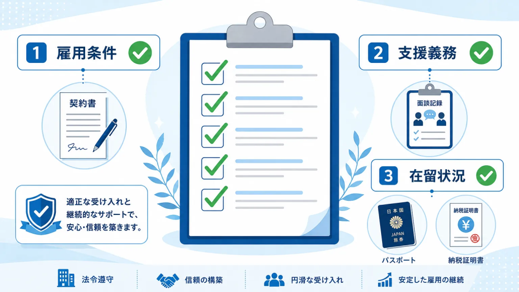更新前に企業が確認しておくべきチェックリスト
