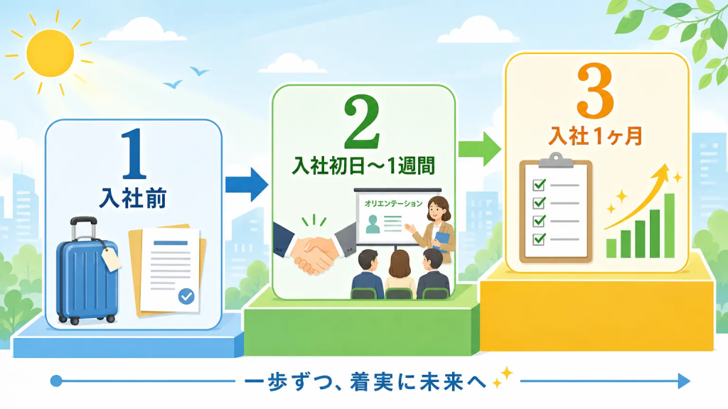 外国人社員向けオンボーディングの設計ステップ（入社前〜1ヶ月）
