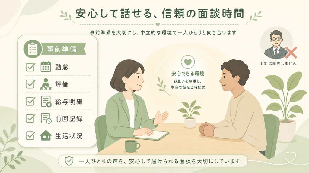 面談をうまく進めるための事前準備と当日のポイント