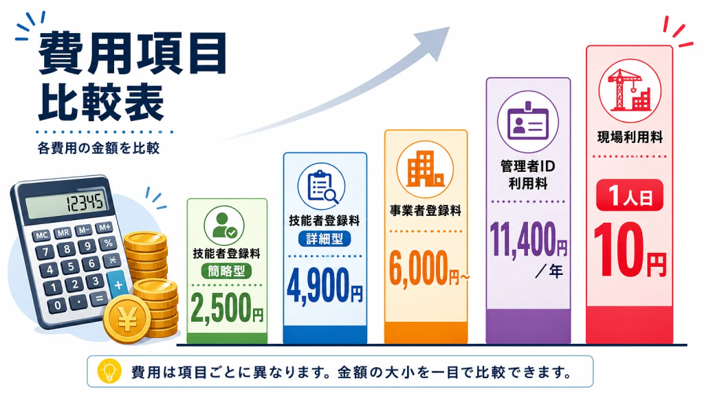 CCUS技能者登録にかかる費用