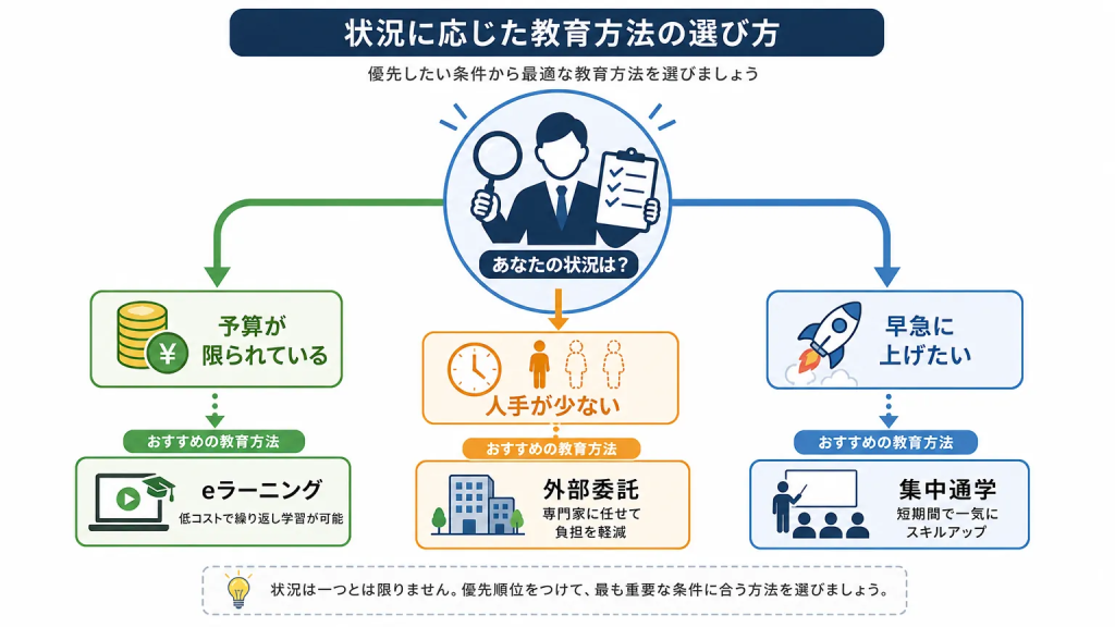 自社に合った方法の選び方

