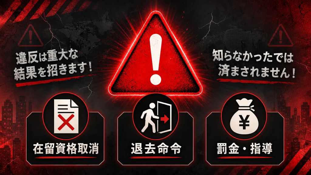 業務範囲を逸脱した場合のリスク
