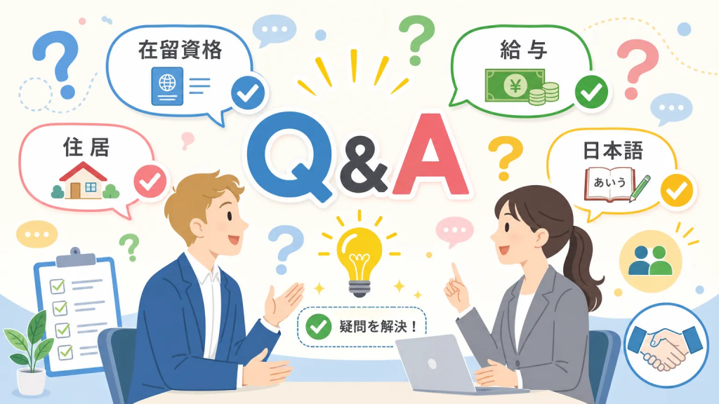 外国人採用の内定承諾率を上げることについてよくある質問