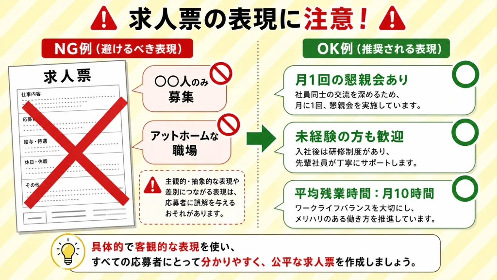 やってしまいがちなNG表現と注意点