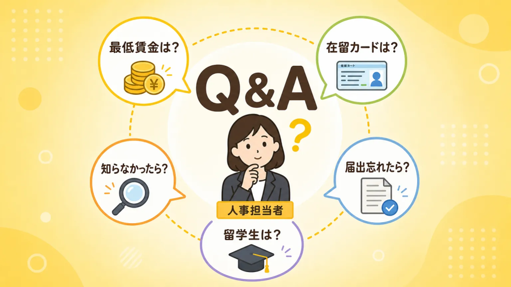 外国人雇用 法律 基礎知識についてよくある質問